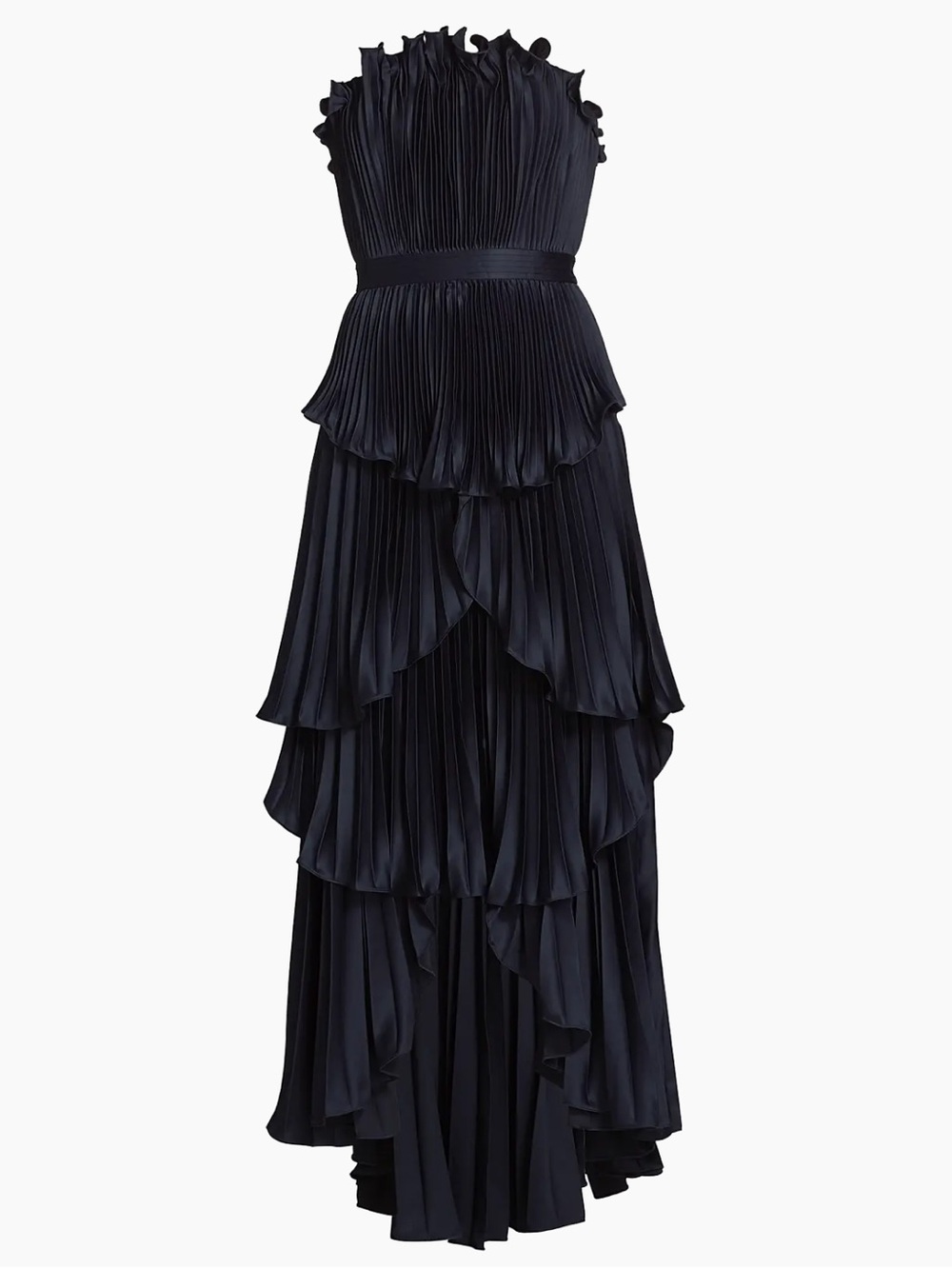 AMUR • Janey Tiered Shell High-Low Gown - Picture 6 of 7